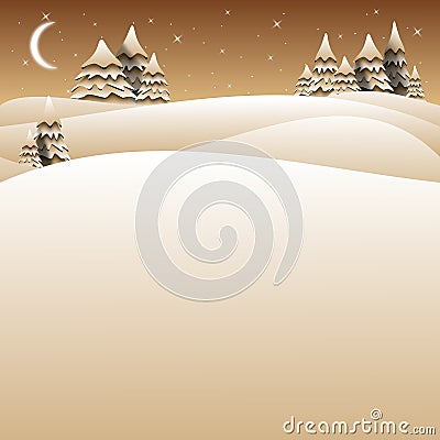 Winter card Stock Photo