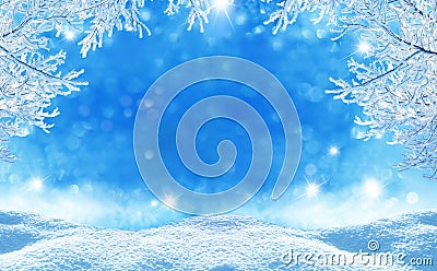 Winter christmas background Stock Photo