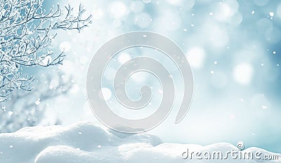 Winter christmas background Stock Photo