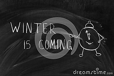 Winter is coming Stock Photo