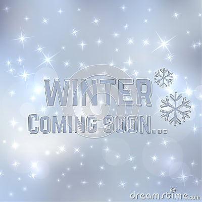 Winter coming soon Vector Illustration