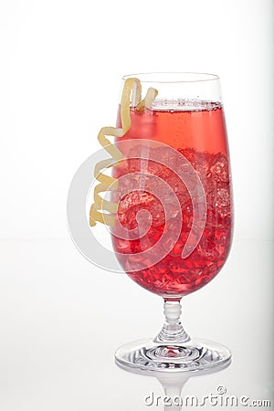 Winter Cranberry Cocktail Stock Photo