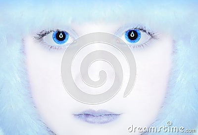 Winter snow queen Stock Photo