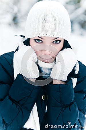 Winter girl Stock Photo