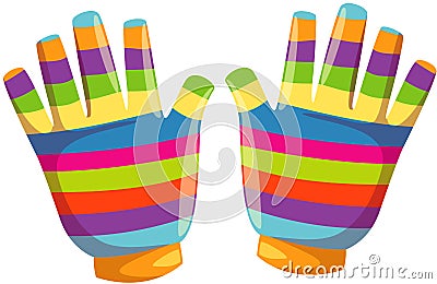 Winter gloves Vector Illustration