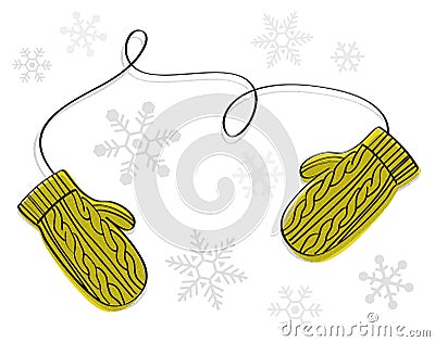 Winter gloves Stock Photo