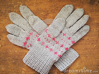 Winter Gloves Stock Photo