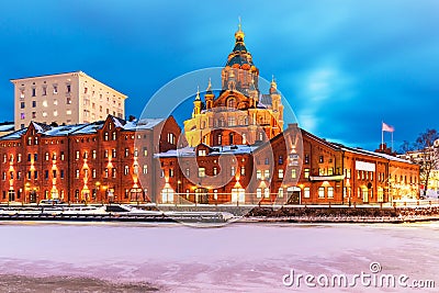 Winter in Helsinki, Finland Stock Photo