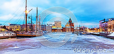 Winter in Helsinki, Finland Stock Photo