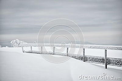 Winter hike Stock Photo