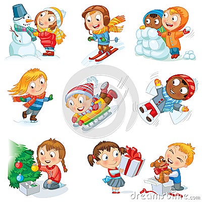 Winter holidays Vector Illustration