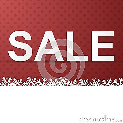 Winter Holidays Sale Cartoon Illustration