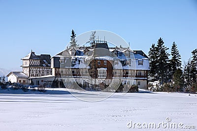 Winter hotel resort in Slovakia Stock Photo