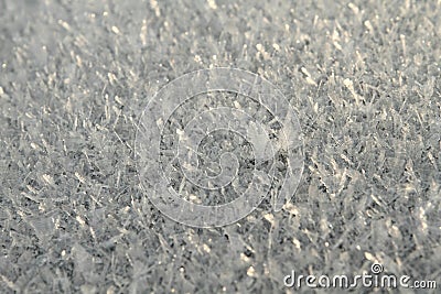 Winter ice snow crystal Stock Photo