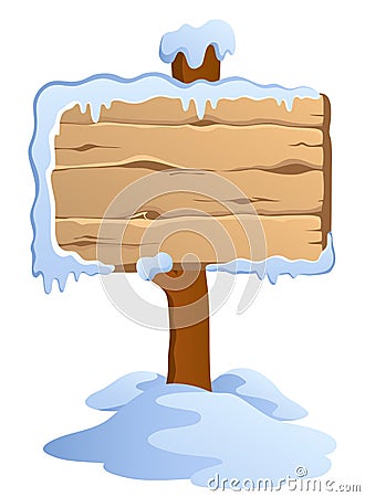 Winter labels theme image Vector Illustration