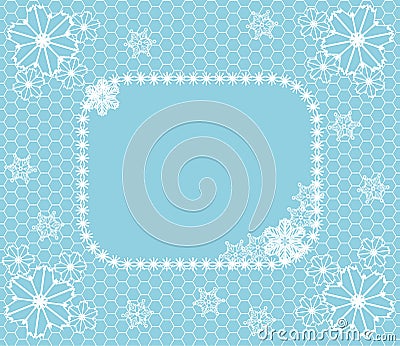 Winter lace Vector Illustration