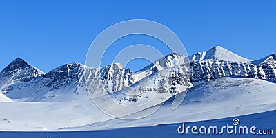 Winter in Lapland Stock Photo