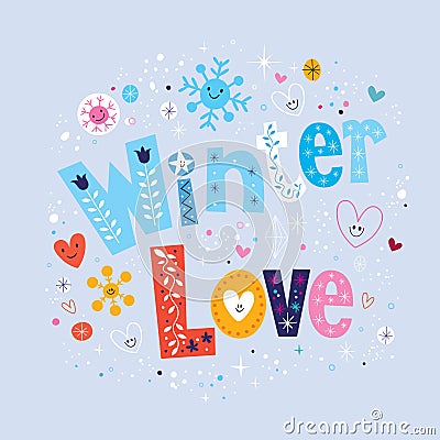 Winter Love Vector Illustration