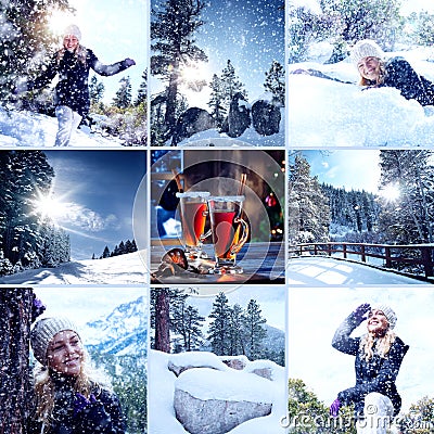 Winter mix Stock Photo