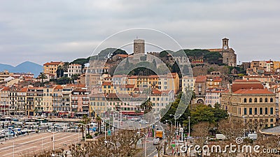 Winter Morning Cannes Editorial Stock Photo