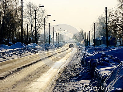 Winter morning Stock Photo