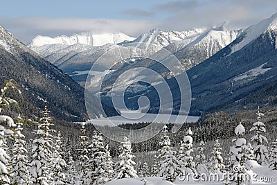 Winter mountain view Stock Photo