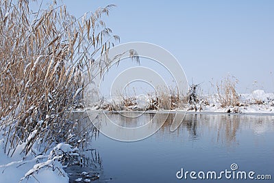 Winter Nature Landscape Stock Photo