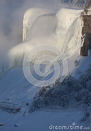 Winter Niagara Falls Stock Photo