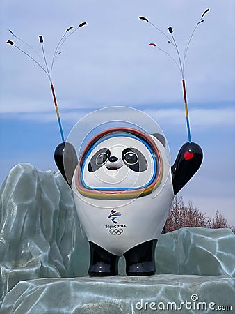 2022 Winter Olympics Beijing Mascot Editorial Stock Photo