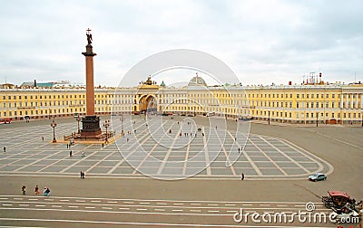 Winter Palace Square Stock Photo