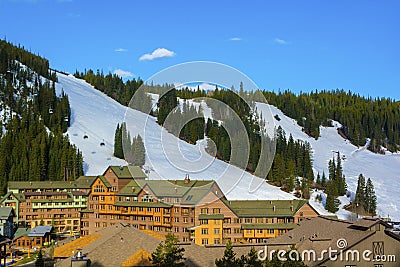 Winter Park Ski Area in the Colorado Rockies Stock Photo