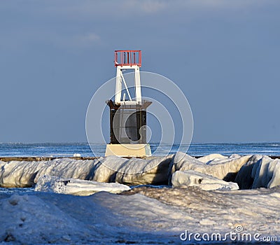 Ice Boulders Editorial Stock Photo