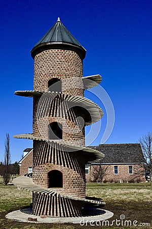 Goat Tower of Baaa Stock Photo