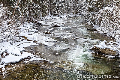 Winter river Stock Photo