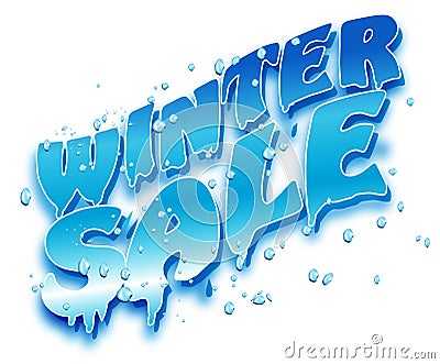 Winter Sale Stock Photo