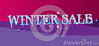 Winter Sale Banner Stock Photo