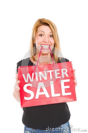 Winter sale Stock Photo