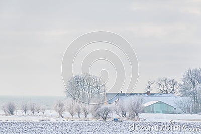 Winter has shortest days, longest nights and lowest temperatures than all other seasons . Stock Photo