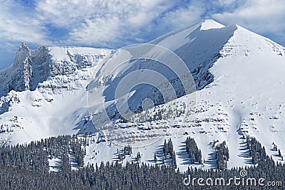 Winter, Sheep Mountain, San Juan Mountains Stock Photo