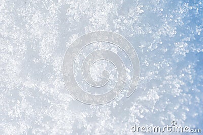 Winter snow background. Sparkling blue snow Stock Photo