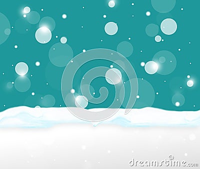 Winter Snow Cian Design Cartoon Illustration