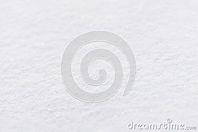 Winter snow natural blur abstract white beautiful background with snowflakes closeup. Stock Photo