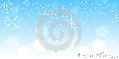 Winter snowflake background Vector Illustration