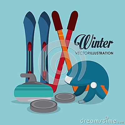 Winter Sport design Vector Illustration