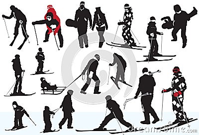 Winter sports Vector Illustration