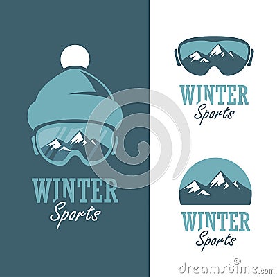 Winter sports Vector Illustration