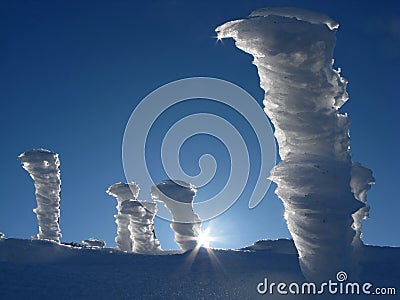 After a winter storm Stock Photo