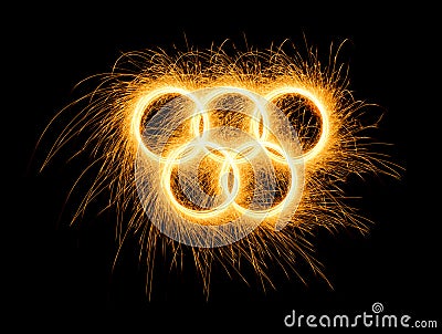 Winter, Summer Olympics Games simbol Editorial Stock Photo