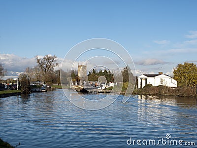 Gloucester & Sharpness Canal near Frampton-on-Severn, Gloucestershire, UK Stock Photo