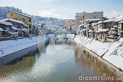 Winter in Takayama, sightseeing travel japan Stock Photo